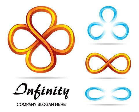 Mobius strip symbols Stock Illustration