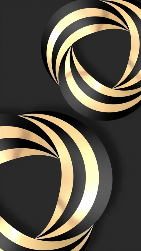 Mobius stripes against dark background on a seamless loop Stock Footage 312751253