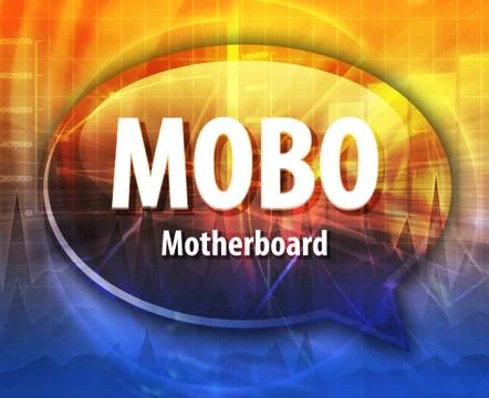MOBO acronym definition speech bubble illustration Stock Illustration