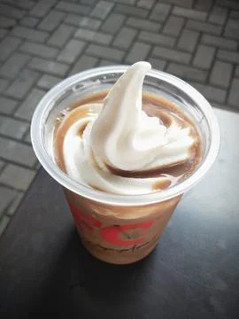 Mocha Float from the Kentucky Fried Chicken Stock Photos