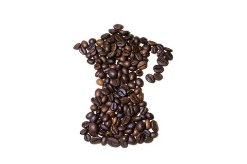 A mocha made with coffee beans Stock Photos