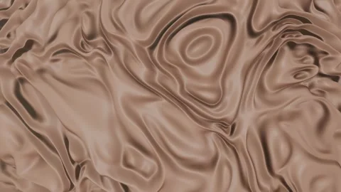 Mocha Mausse colour Silk Waves  Looping Texture Animation Stock Footage 304089737