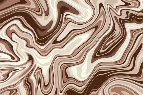 Mocha mousse liquid marbled background Stock Illustration