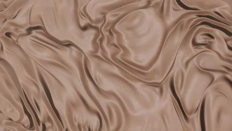 Mocha Mousse Satin Fabric with Elegant Folds Ilustración de archivo