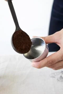 Mocha pot coffee Stock Photos