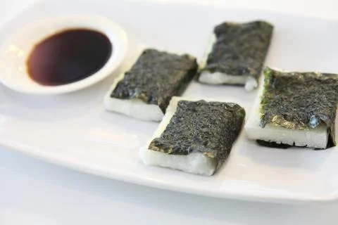 Mochi with cheese Stock Photos