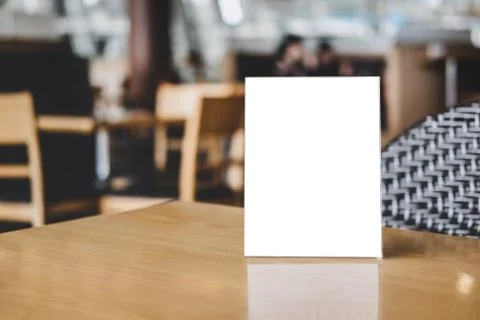 Mock up acrylic frame posters pattern template forms background, blank menu f Stock Photos