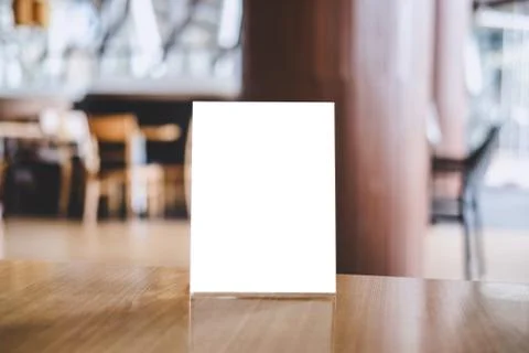 Mock up acrylic frame posters pattern template forms background, blank menu f Stock Photos