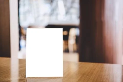 Mock up acrylic frame posters pattern template forms background, blank menu f Stock Photos