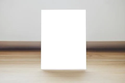 Mock up acrylic frame posters pattern template forms background, blank menu f Foto stock