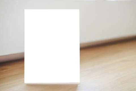 Mock up acrylic frame posters pattern template forms background, blank menu f Stock Photos