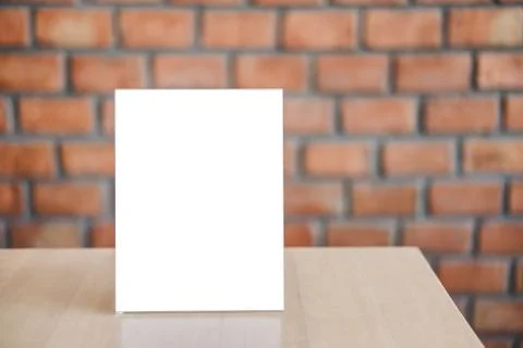 Mock up acrylic frame posters pattern template forms background, blank menu f Stock Photos