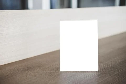 Mock up acrylic frame posters pattern template forms background, blank menu f Stock Photos