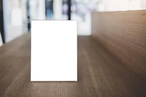 Mock up acrylic frame posters pattern template forms background, blank menu f Stock Photos