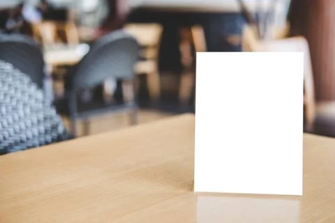 Mock up acrylic frame posters pattern template forms background, blank menu f Foto stock