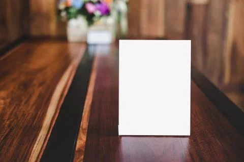 Mock up acrylic frame posters pattern template forms background, blank menu f Stock Photos