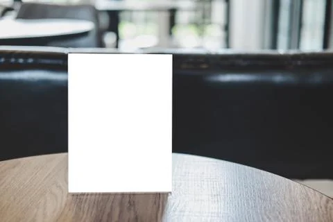 Mock up acrylic frame posters pattern template forms background, blank menu f Stock Photos