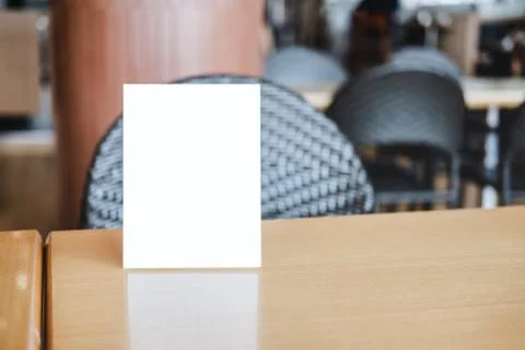 Mock up acrylic frame posters pattern template forms background, blank menu f Stock Photos