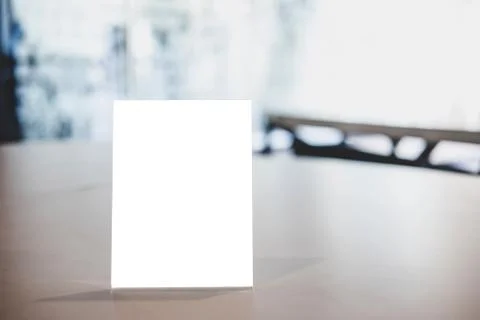 Mock up acrylic frame posters pattern template forms background, blank menu f Stock Photos