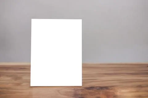 Mock up acrylic frame posters pattern template forms background, blank menu f Stock Photos