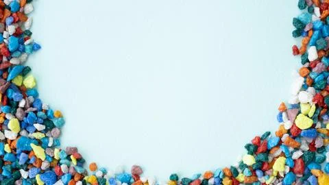 Mock up background. empty space for your text. Colored stones. background sma Stock Photos
