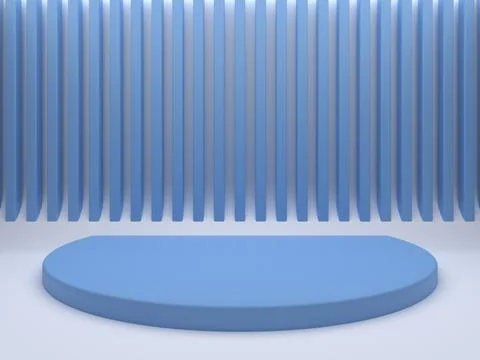 Mock up background. Podium on the floor. Platforms for product presentation Stock Illustration