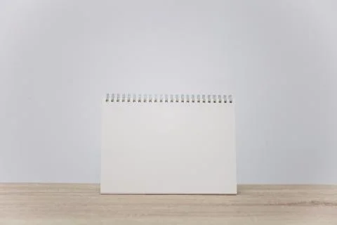 Mock up of blank paper on table Stock Photos