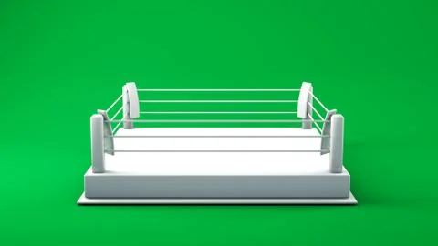 Mock-up boxing ring arena 库存插图