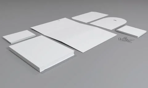 Mock-up for branding identity. Stock Illustration