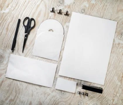 Mock-up for branding identity Stock Photos