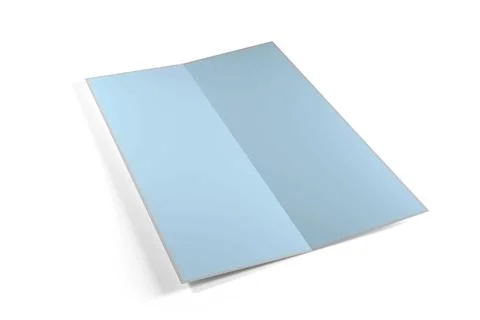 Mock up of a Brochure on a white background - 3d rendering Stock Photos