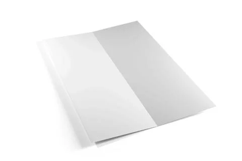 Mock up of a Brochure on a white background - 3d rendering Stock Photos