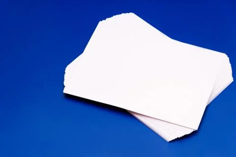 Mock up, a bundle of white paper Stock Photos