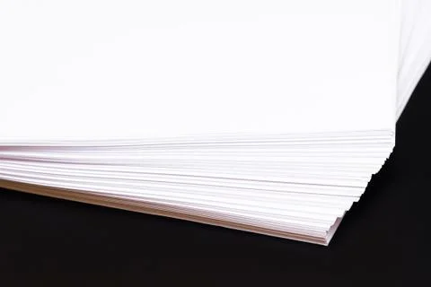 Mock up, a bundle of white paper Stock Photos