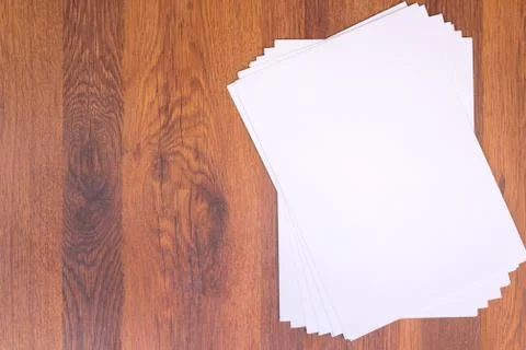 Mock up, a bundle of white paper Stock Photos