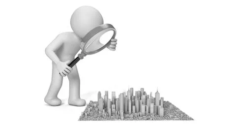 Mock-up city Stock Illustration