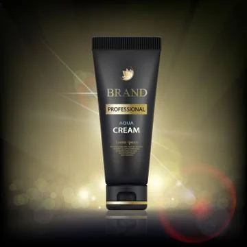 Mock up container for cosmetics. 스톡 일러스트