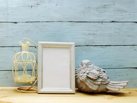 Mock up frame home decor Stock Photos