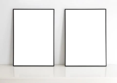 Mock up frames with reflection Stock Photos