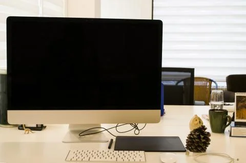 Mock up of generic design computer screen 写真素材