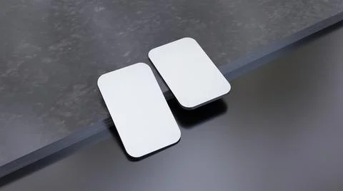Mock up id card elegant theme on table 스톡 일러스트