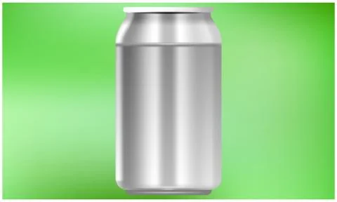 Mock up illustration of can on abstract background Stock Illustration