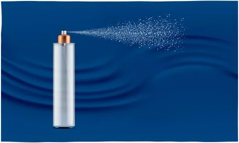 Mock up illustration of deodorant on abstract background Stock Illustration