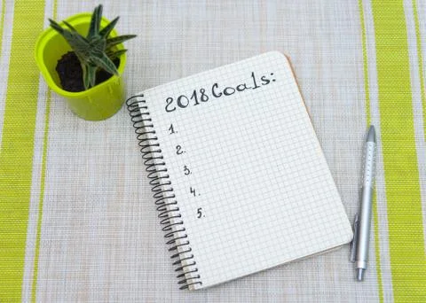 Mock up, on a light background, background for insertion, goals 2018 Foto stock