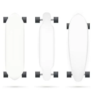 Mock-up for longboards Stock Illustration