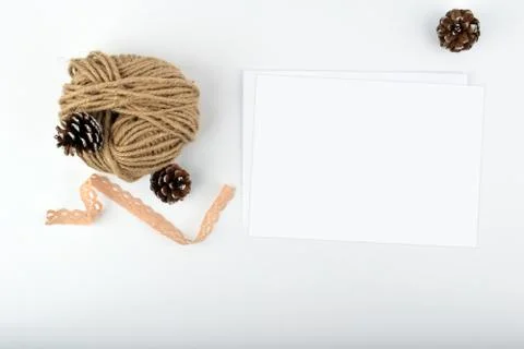 Mock up objects New Year's mood Stock Photos