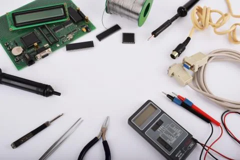 Mock up objects such as industrial controllers Foto stock
