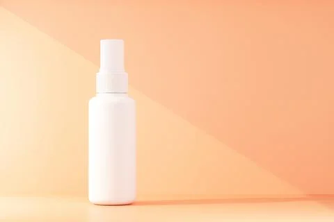 Mock up plastic bottle for cosmetics Stock Illustration