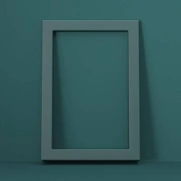 Mock up podium for product presentation with rectangle frame 3D Mock up po... Stock Photos