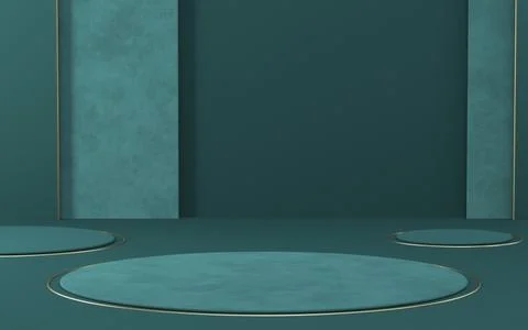 Mock up podium for product presentation simple shapes circles and rectangles  스톡 일러스트